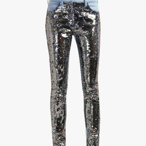 SEQUIN FRONT JEANS!